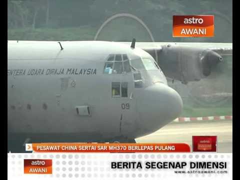 Pesawat CHina sertai SAR MH370 berlepas pulang