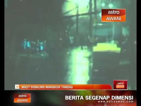 Maut dibaling mangkuk tandas ketika menyaksikan perlawanan bola sepak