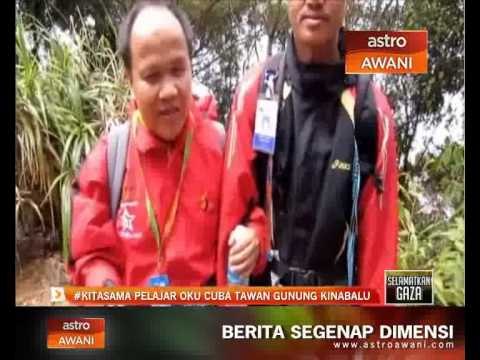 #KitaSama: Pelajar OKU cuba tawan Gunung Kinabalu