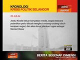 Kronologi krisis politik Selangor