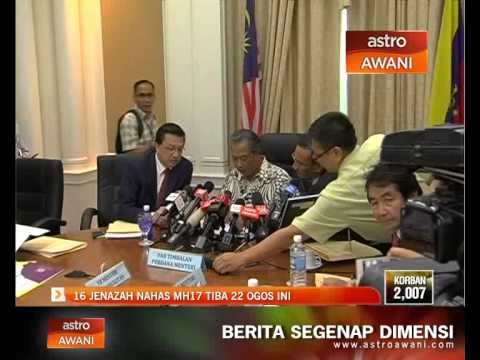 16 jenazah nahas MH17 tiba 22 Ogos ini