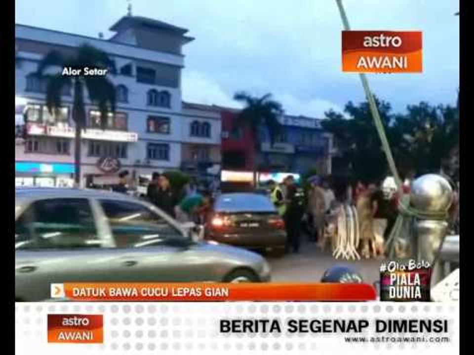 Datuk bawa cucu lepas gian