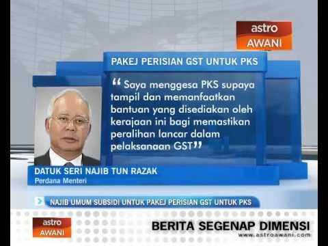 Najib umum subsidi untuk pakej perisian GST untuk PKS