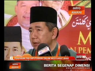 Pendirian PAS diputuskan dalam mesyuarat Ahad