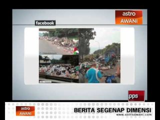 2,500 tan sampah dikumpul ditepi jalan