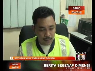Restoran milik warga asing diserbu