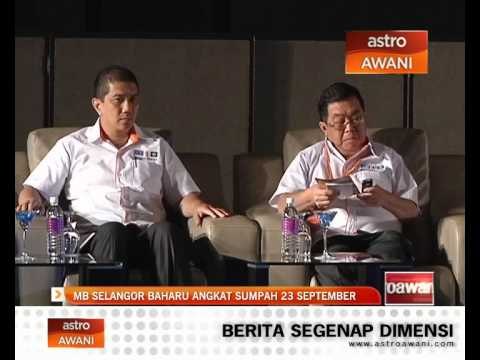 MB Selangor baharu angkat sumpah 23 September