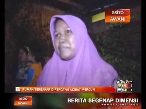 Rumah terbakar dipercayai akibat mercun