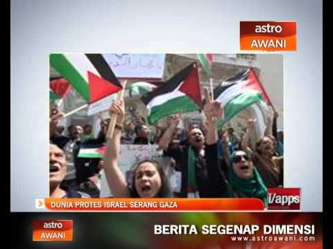 Dunia protes Israel serang Gaza
