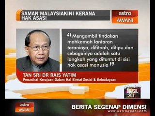 Saman Malaysiakini hak asasi perdana menteri