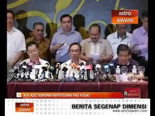 Nik Aziz sokong keputusan PAS Pusat