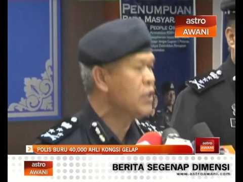 Polis buru 40,000 ahli kongsi gelap