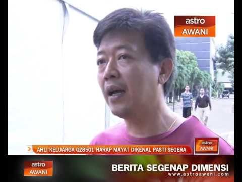 Ahli keluarga QZ8501 harap mayat dikenal pasti segera