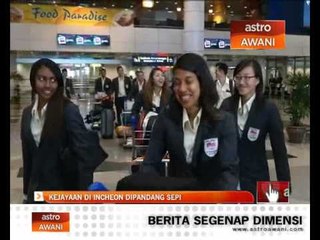 Kejayaan pasukan skuasy wanita di Incheon dipandang sepi