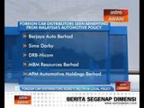 Foreign car distributors benefiting from local policy