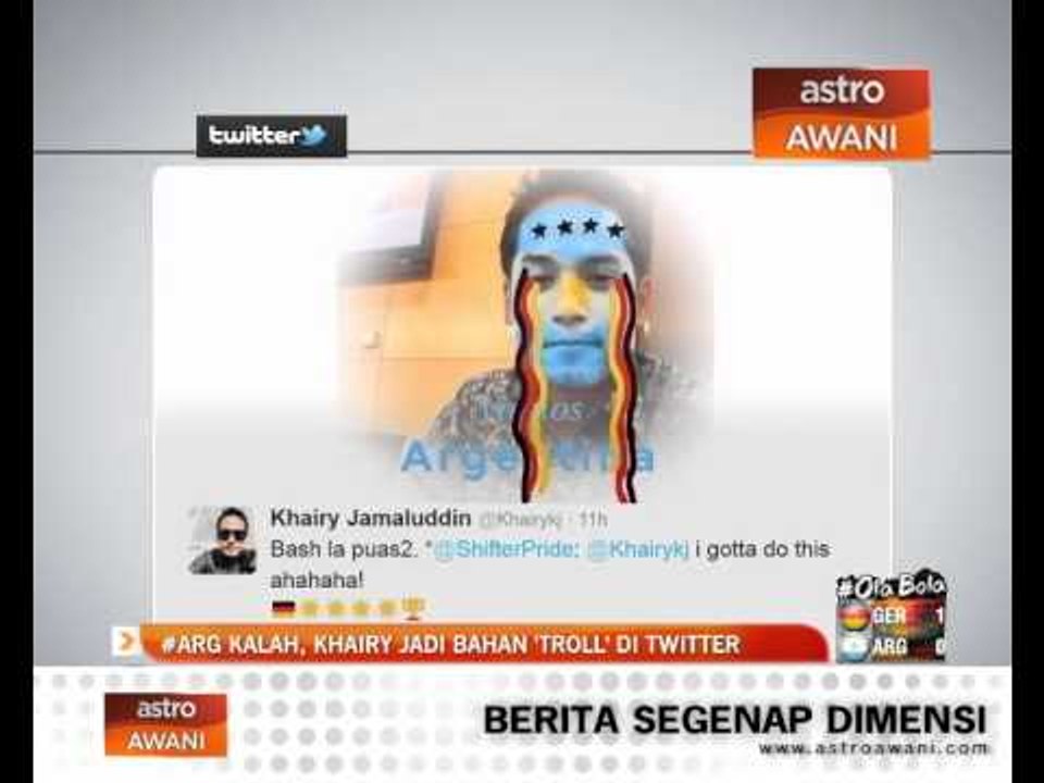 #Arg kalah,  Khairy jadi bahan 'troll' di twitter