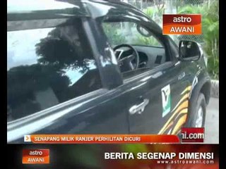 Senapang milik renjer Perhilitan dicuri