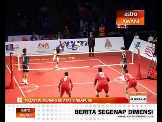 Sepak Takraw Siri Super : Malaysia tewaskan Singapura