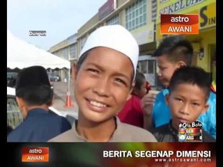 Polis Dungun rai anak yatim