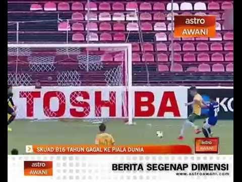 Skuad B16 tahun gagal ke Piala Dunia