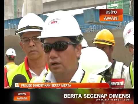 Insiden blok konkrit MRT runtuh: Projek dihentikan serta merta