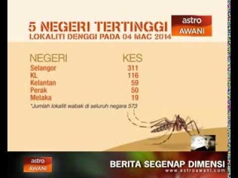 5 negeri tertinggi catat kes denggi