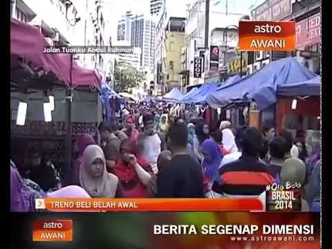Trend membeli belah awal menjelang Aidilfitri