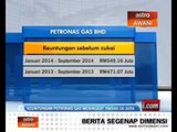 Keuntungan Petronas Gas meningkat  RM549.16 juta