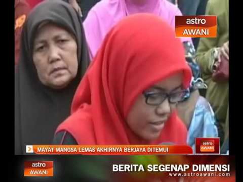 Mayat mangsa lemas akhirnya berjaya ditemui
