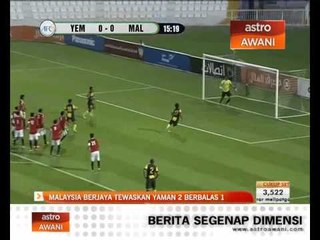 Malaysia tundukkan Yaman 2-1