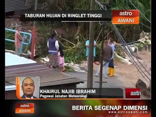 Taburan hujan di Ringlet tinggi
