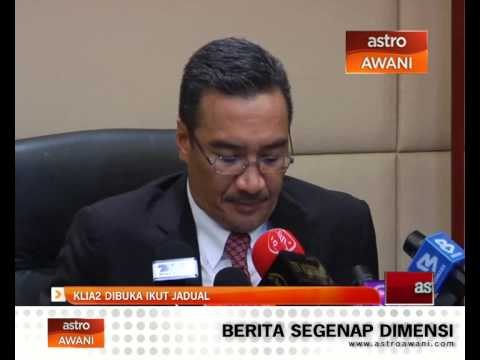 KLIA2 dibuka ikut jadual
