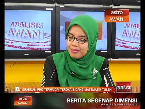 Graduan PHD termuda : Teroka bidang Matematik Tulen