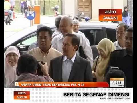 Anwar Ibrahim umum tidak bertanding PRK DUN Kajang