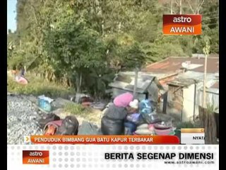 Penduduk bimbang gua batu kapur terbakar