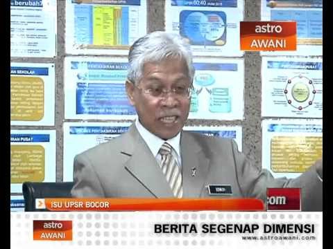 Isu UPSR bocor: Reaksi Datuk Seri Idris Jusoh