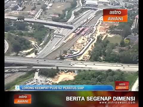 Lorong keempat sudah siap 62 peratus - PLUS