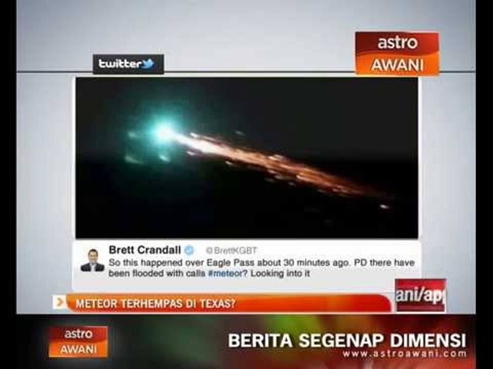 Meteor terhempas di Texas?