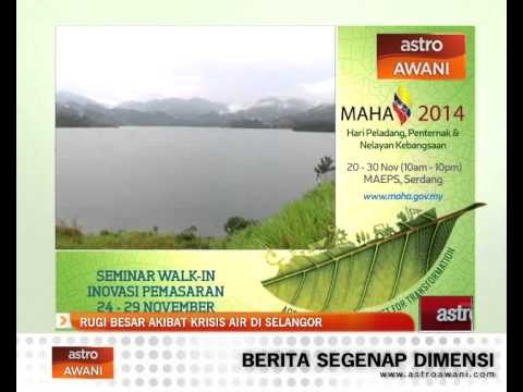 Rugi besar akibat krisis air di Selangor