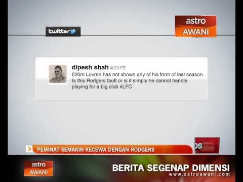 Peminat semakin kecewa dengan Brendan Rodgers
