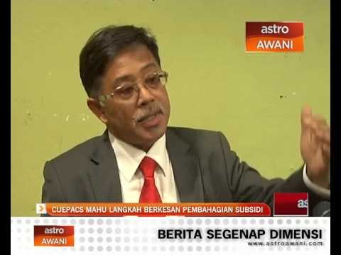 CUEPACS mahu langkah berkesan pembahagian subsidi