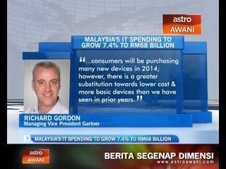 Malaysia's IT spending to grow 7.4% to RM68 Billion - Gartner