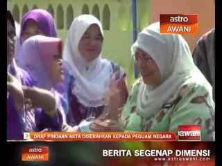 Draf pindaan akta diserah kepada Peguam Negara