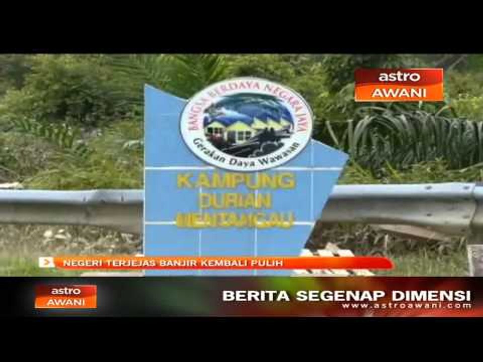 Negeri terjejas banjir kembali pulih