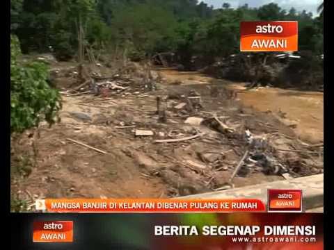 Mangsa banjir di Kelantan dibenar pulang ke rumah