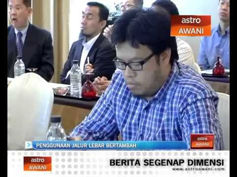 Penggunaan jalur lebar bertambah