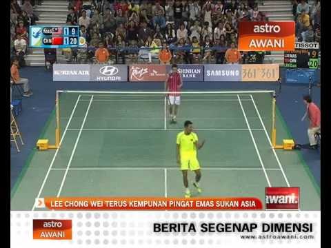 Lee Chong Wei terus kempunan pingat emas Sukan Asia