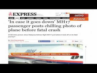 Nahas MH17: Muat naik gambar sebelum insiden