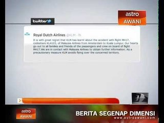 5 syarikat penerbangan komersil Tweet tentang #MH17