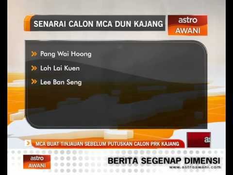 MCA buat tinjauan sebelum putuskan calon PRK Kajang